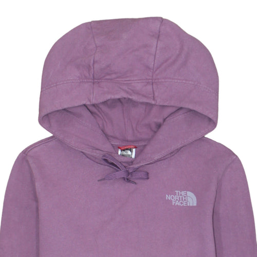 The North Face Womens Purple Pullover Hoodie Small Cotton Casual