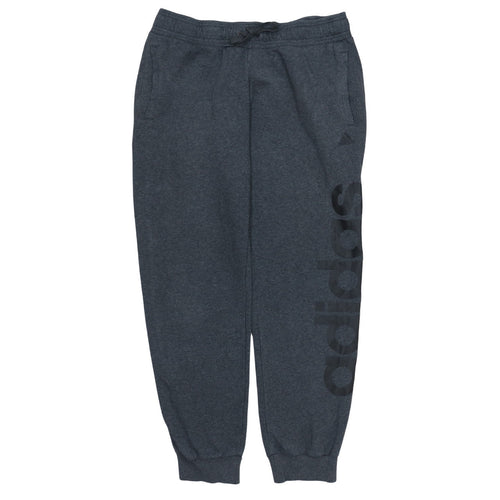 Adidas Womens Grey Jogger Trousers Size 12-14 Fleece Activewear