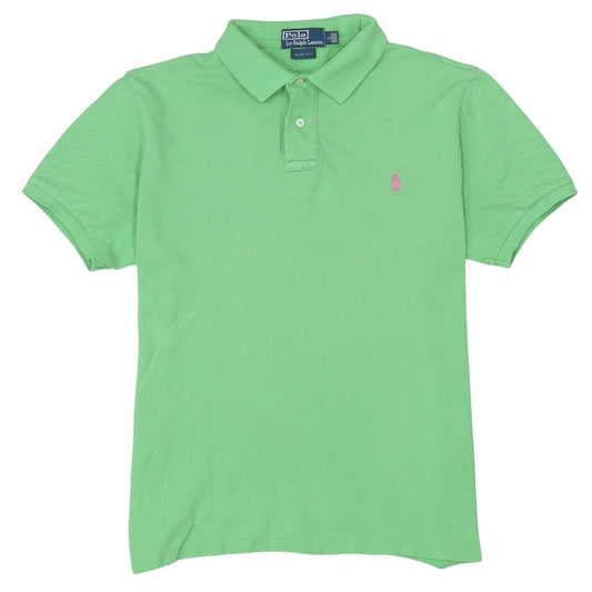Ralph Lauren Men's Green Slim Fit Short Sleeve Polo Shirt L