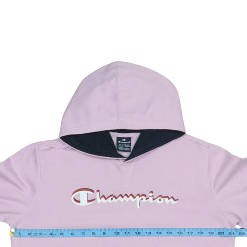 Champion Girls Pink Pullover Hoodie 15-16 Years Cotton Blend Logo Sweatshirt