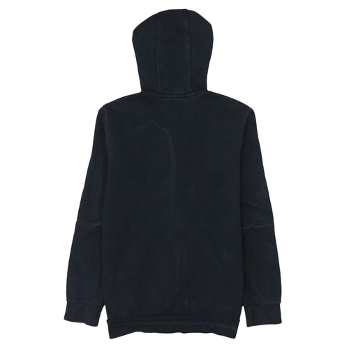 adidas Boys Black Full Zip Hoodie Size 11-12 Years Sports Casual Sweatshirt