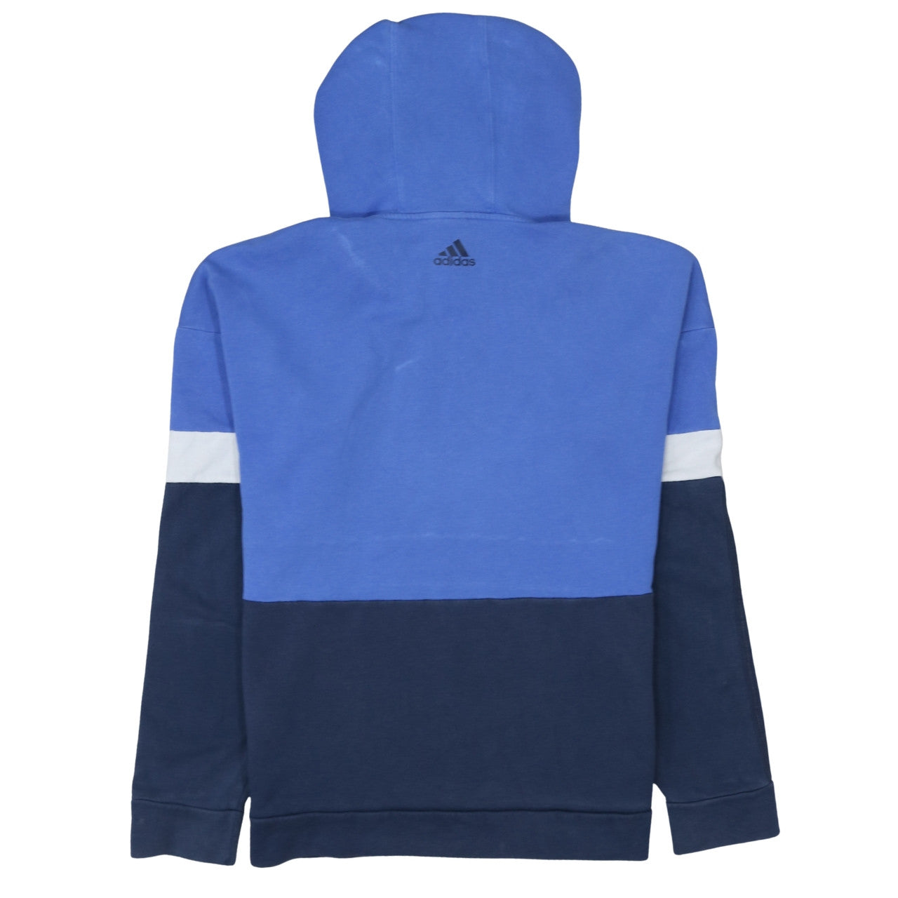 Adidas Men's Blue Pullover Hoodie Small Logo Sportswear