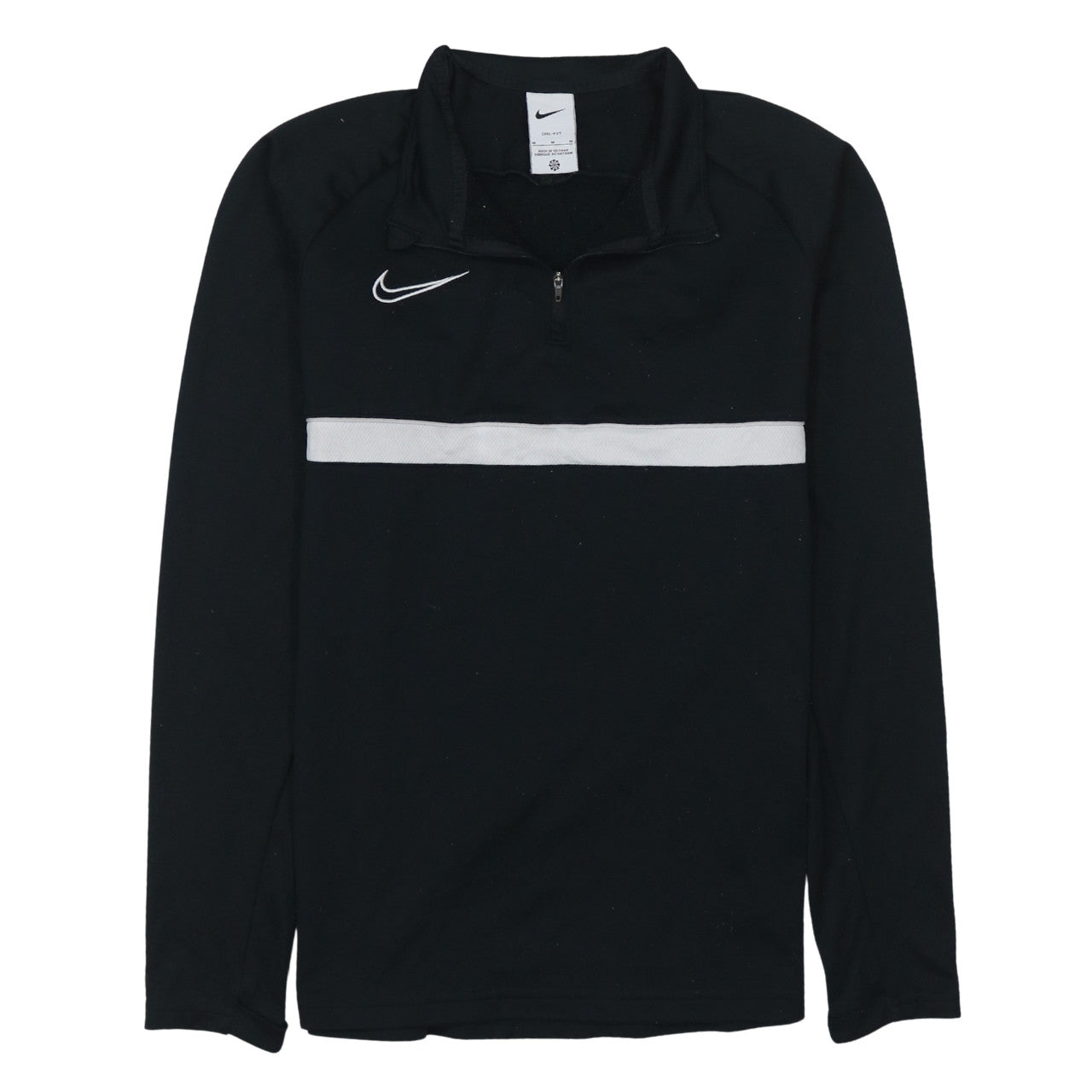 Nike Men's Black Dri-FIT 1/4 Zip Pullover Sweatshirt M
