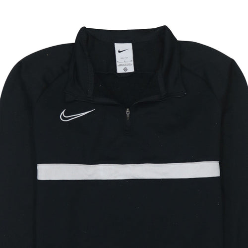 Nike Men's Black Dri-FIT 1/4 Zip Pullover Sweatshirt M