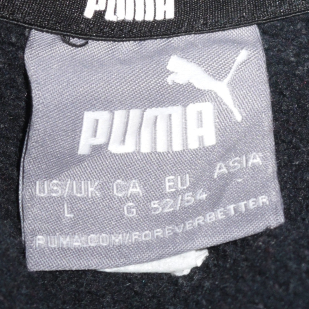 Puma Men's Black Pullover Hoodie Size L Graphic Logo Sweatshirt