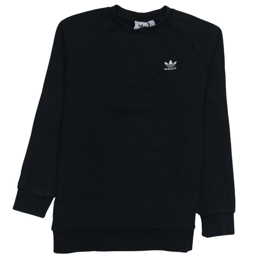 Adidas Men's Black Crew Neck Fleece Sweatshirt Size S