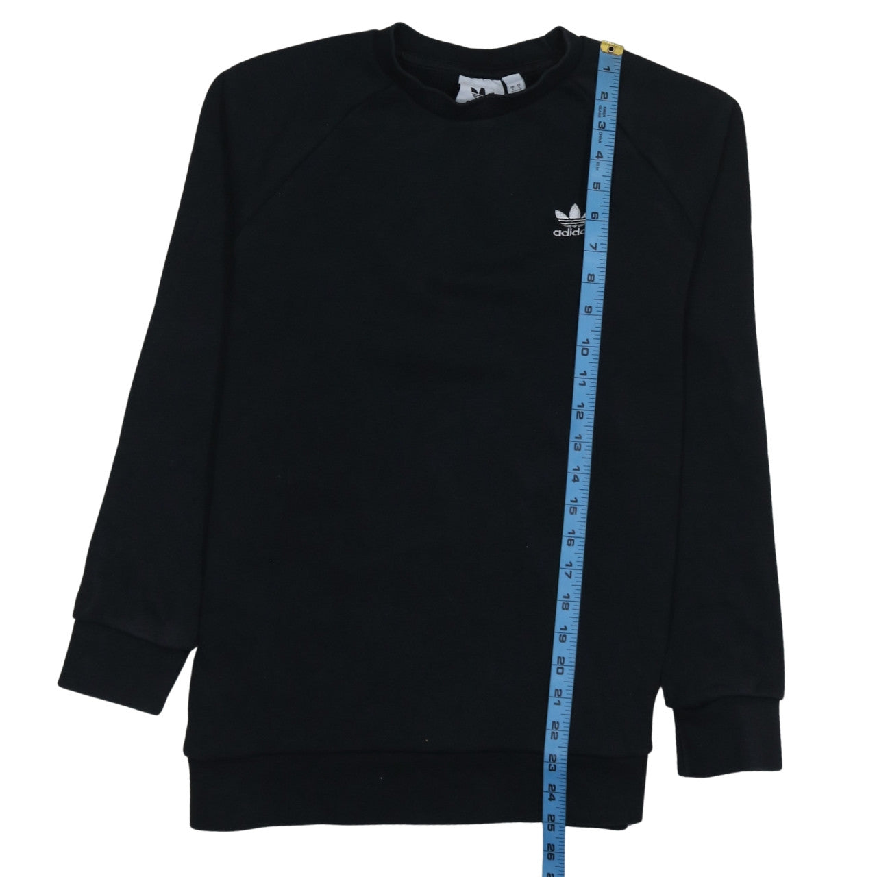 Adidas Men's Black Crew Neck Fleece Sweatshirt Size S
