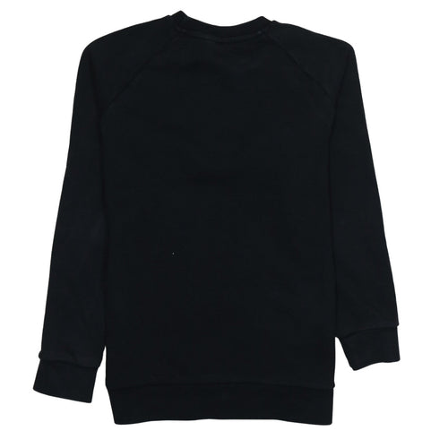 Adidas Men's Black Crew Neck Fleece Sweatshirt Size S