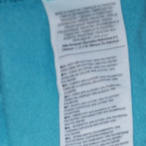 Nike Men Blue Full Zip Hoodie Size M Fleece Cotton Blend