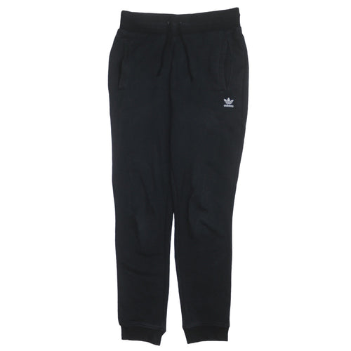 Adidas Women Black Jogger Sweatpants Size S Adjustable Waist