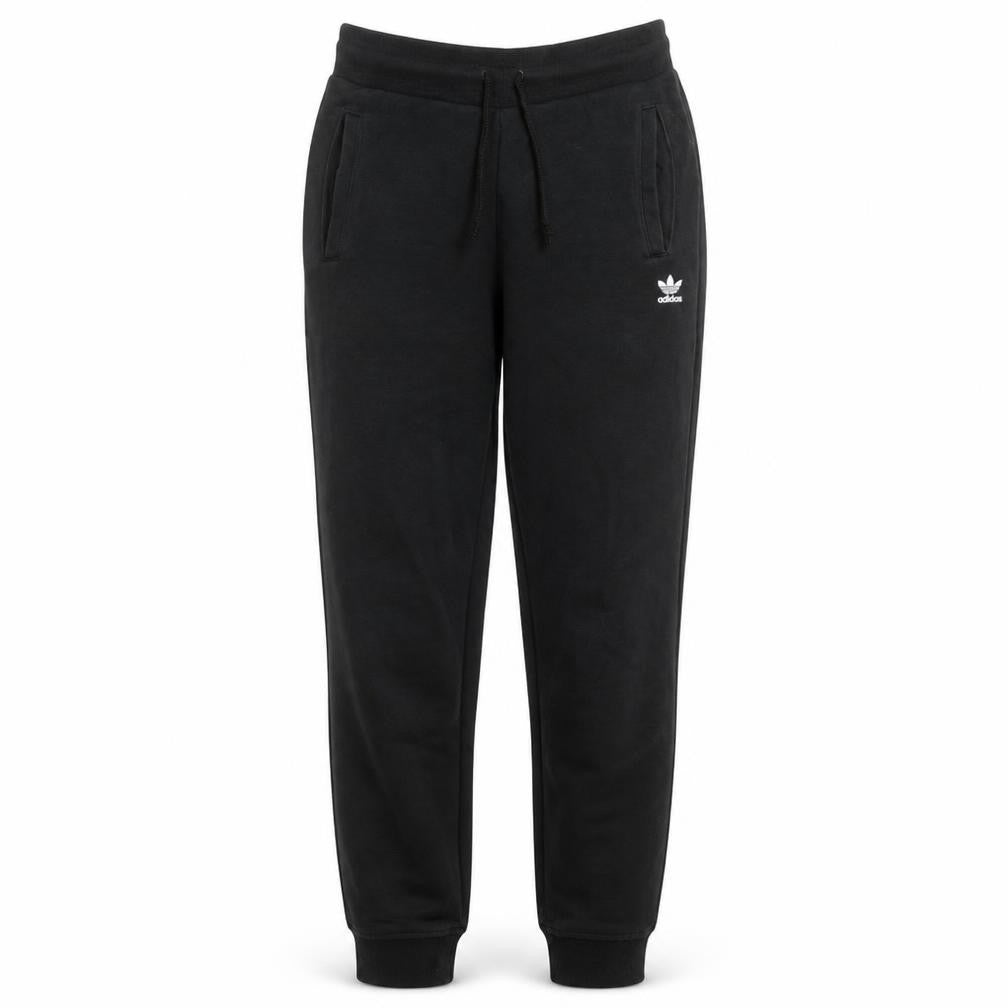 Front view of Adidas Women Black Jogger Sweatpants, size S, Adjustable Waist