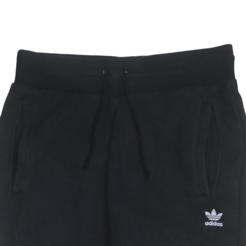Adidas Women Black Jogger Sweatpants Size S Adjustable Waist