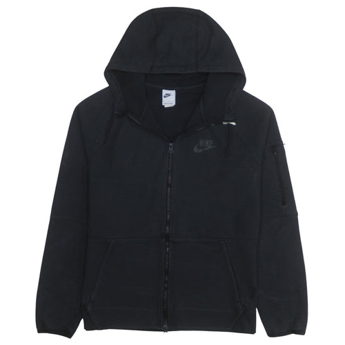 Nike Men's Black Full Zip Hoodie L Regular Fit Fleece Sweatshirt
