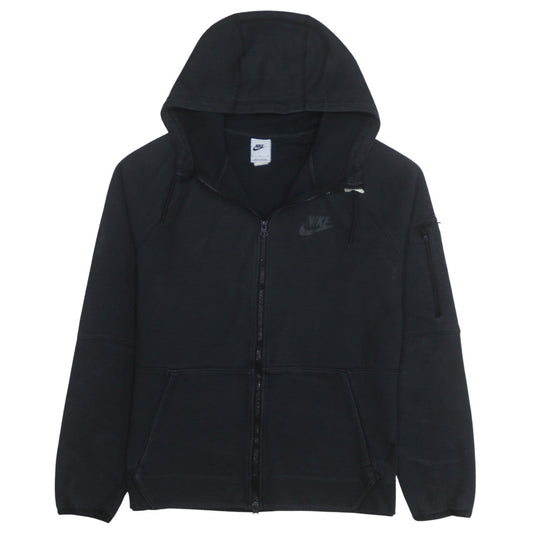 Nike Men's Black Full Zip Hoodie L Regular Fit Fleece Sweatshirt