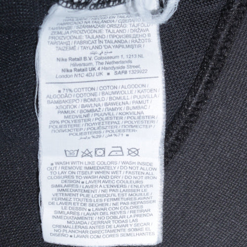 Nike Men's Black Full Zip Hoodie L Regular Fit Fleece Sweatshirt