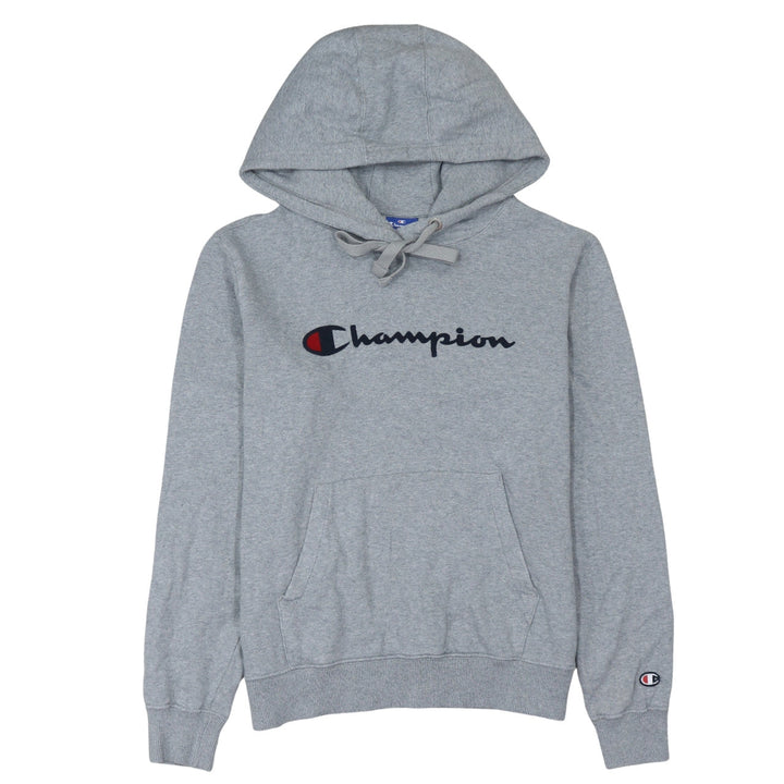 Champion Mens Grey Small Pullover Logo Hoodie Sweatshirt