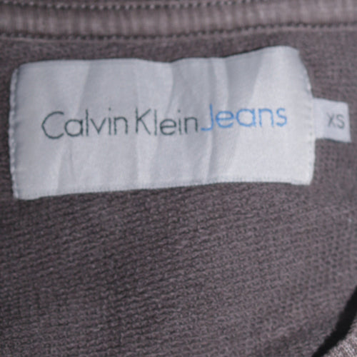 Calvin Klein Jeans Men's Black XS Crew Neck Logo Sweatshirt