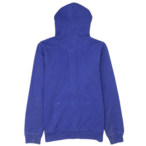 Champion Women's Blue Full Zip Hoodie Size L Cotton Blend
