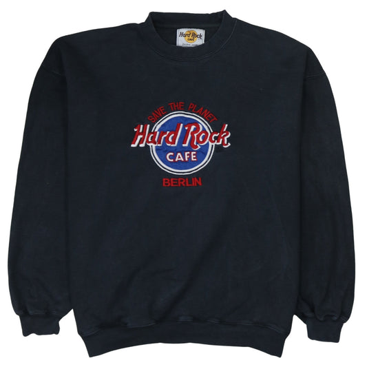 Hard Rock Cafe Berlin Mens Black XL Pullover Sweatshirt