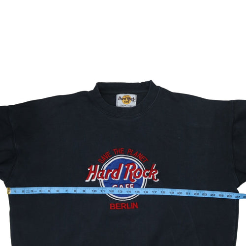 Hard Rock Cafe Berlin Mens Black XL Pullover Sweatshirt