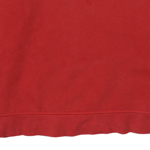 Vans Men's Red Pullover Hoodie XL Fleece Lined Skate Sweatshirt