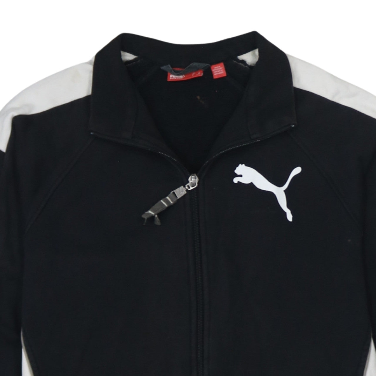 Puma Teens Black Full Zip Sports Sweatshirt L