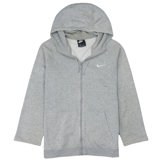 Nike Men's Grey Full Zip Hoodie Size M Regular Fit Sportswear