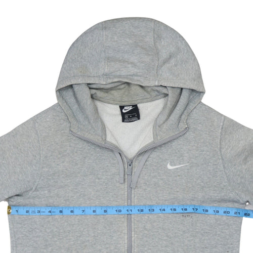 Nike Men's Grey Full Zip Hoodie Size M Regular Fit Sportswear