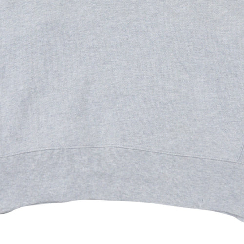 Champion Women Grey Small Pullover Hoodie Cotton Blend Logo