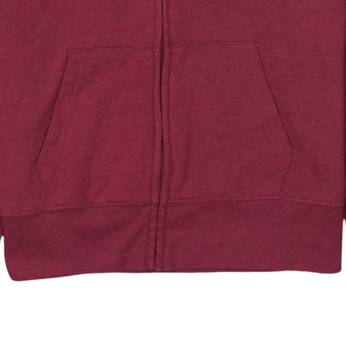 GAP Mens Red Full Zip Hoodie M Logo Fleece Sweatshirt