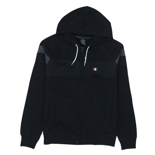 Champion Mens Black Full Zip Hoodie Medium Sports Casual