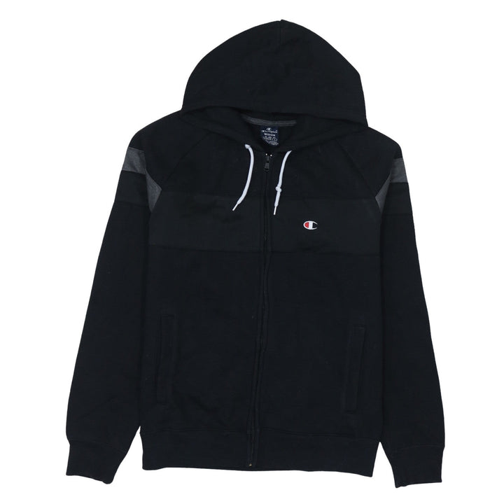 Champion Mens Black Full Zip Hoodie Medium Sports Casual