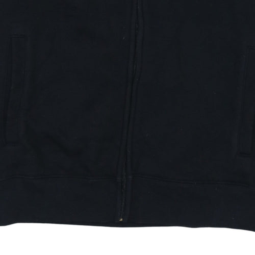 Champion Mens Black Full Zip Hoodie Medium Sports Casual