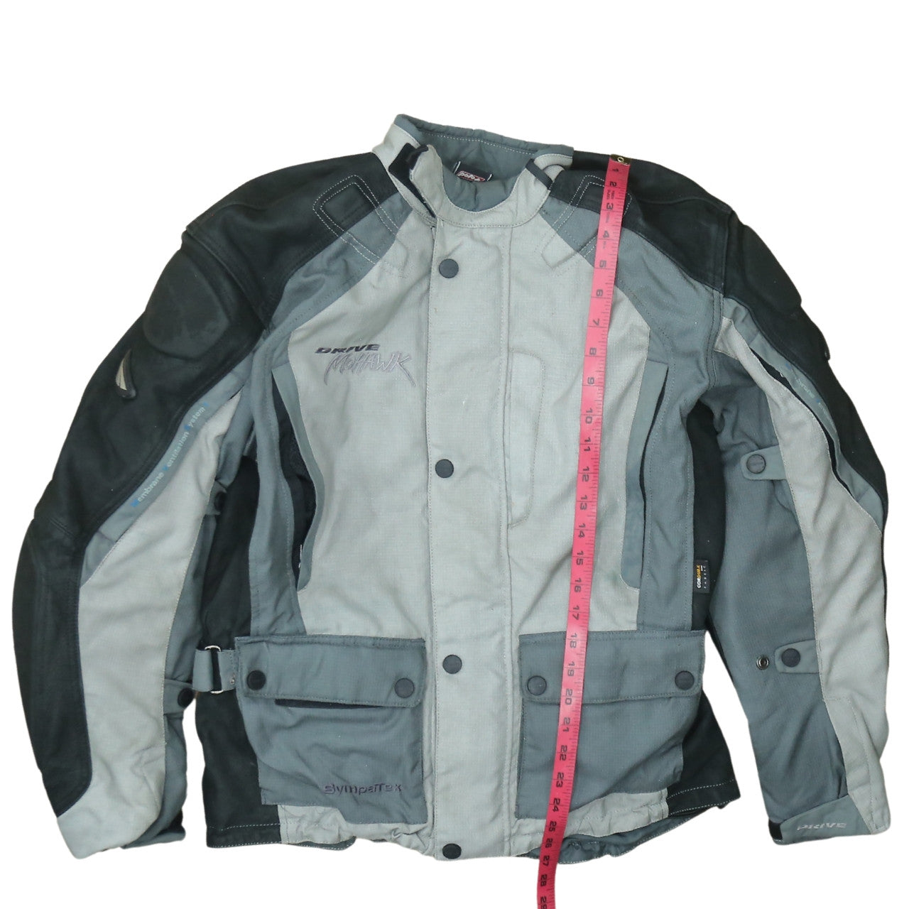 Polo Drive Mohawk Men's Grey Motorcycle Jacket L Waterproof