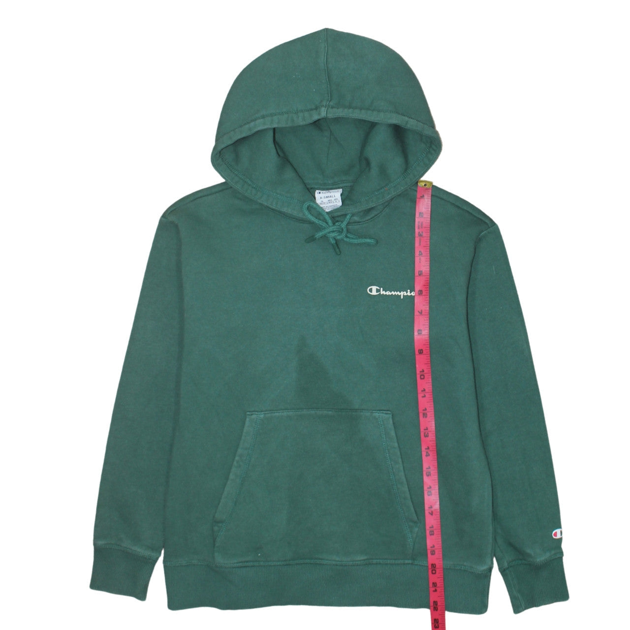 Champion Womens Green Pullover Hoodie XS Cotton Blend Casual