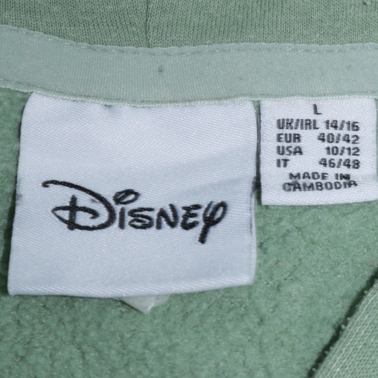 Disney Women’s Green The Lion King Pullover Hoodie Size L 14/16