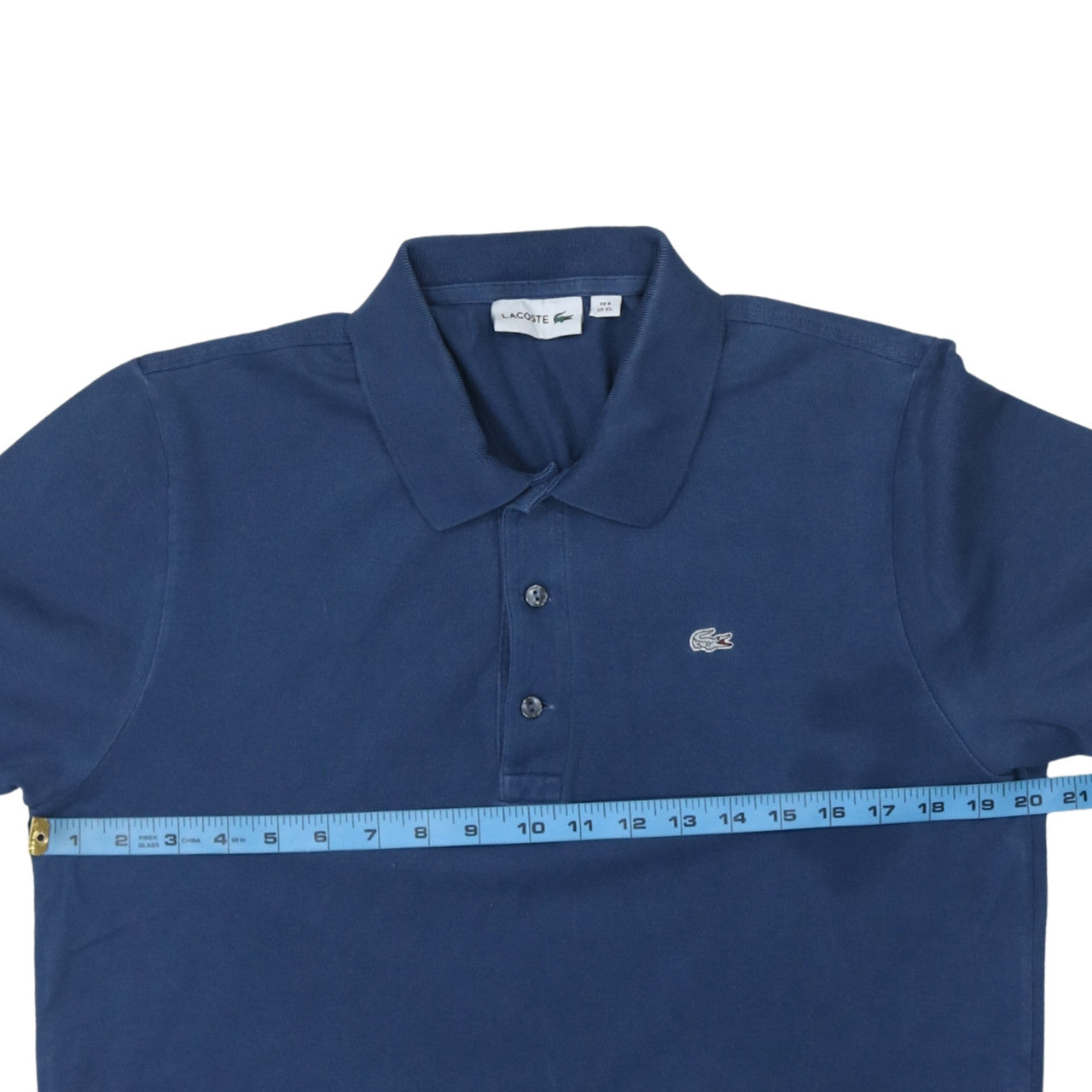 Lacoste Men's Blue Cotton Short Sleeve Polo Shirt XL