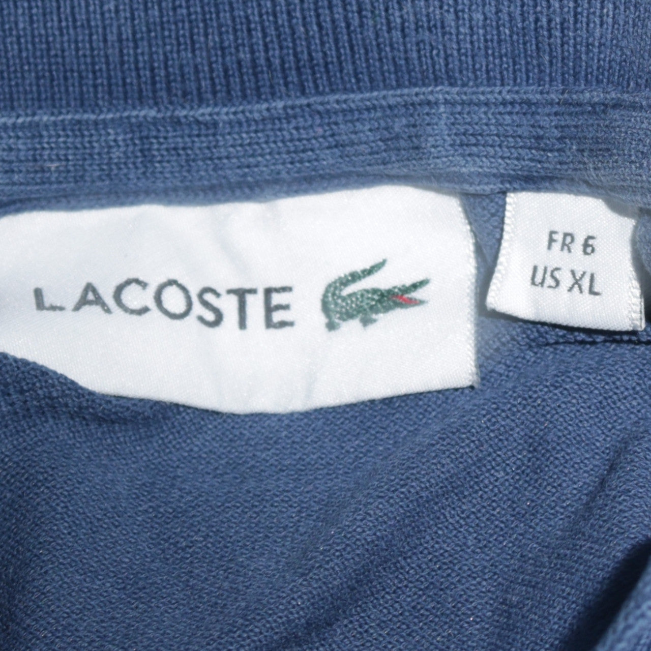 Lacoste Men's Blue Cotton Short Sleeve Polo Shirt XL