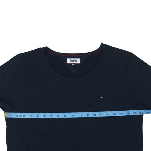 Tommy Jeans Men's Blue 2XL Crew Neck Short Sleeve Cotton T-Shirt