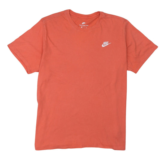 Nike Men's Orange XL Athletic Fit Crew Neck Cotton T-Shirt