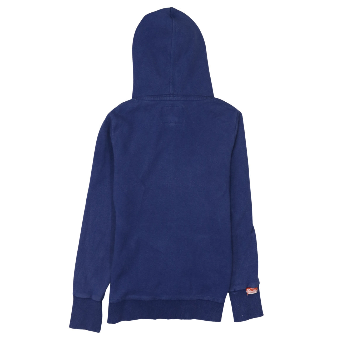 Superdry Women Blue Small Hoodie Pullover Vintage Logo Cotton