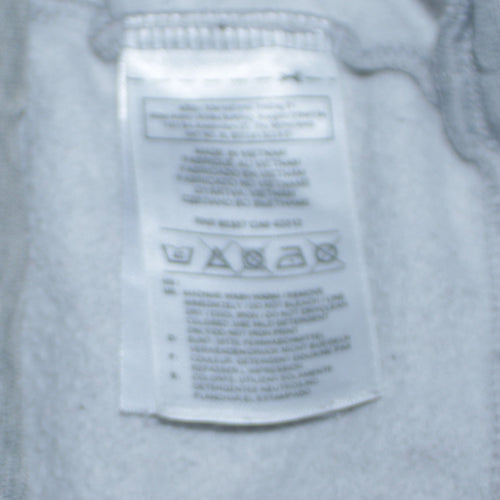 Adidas Mens Grey Hoodie M Pullover Logo Hoodie with Blue Lining