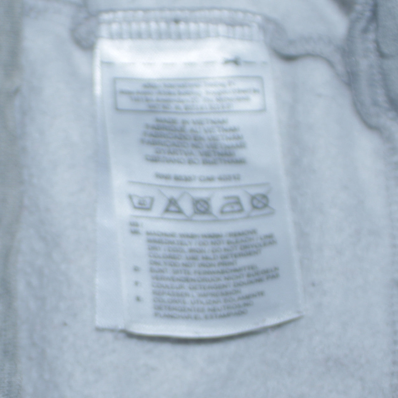 Adidas Mens Grey Hoodie M Pullover Logo Hoodie with Blue Lining