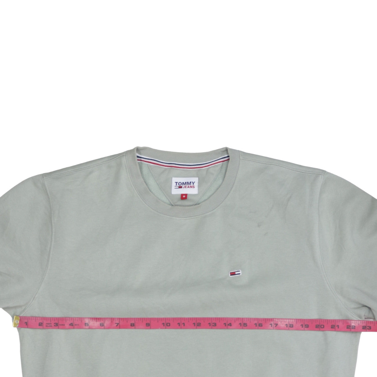 Tommy Jeans Men's Beige Crew Neck Sweatshirt M Pullover Classic Logo