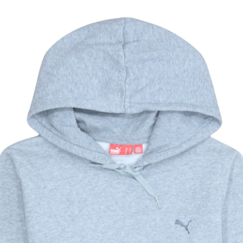 Puma Women Grey Pullover Hoodie Size 16 Hooded Sweatshirt