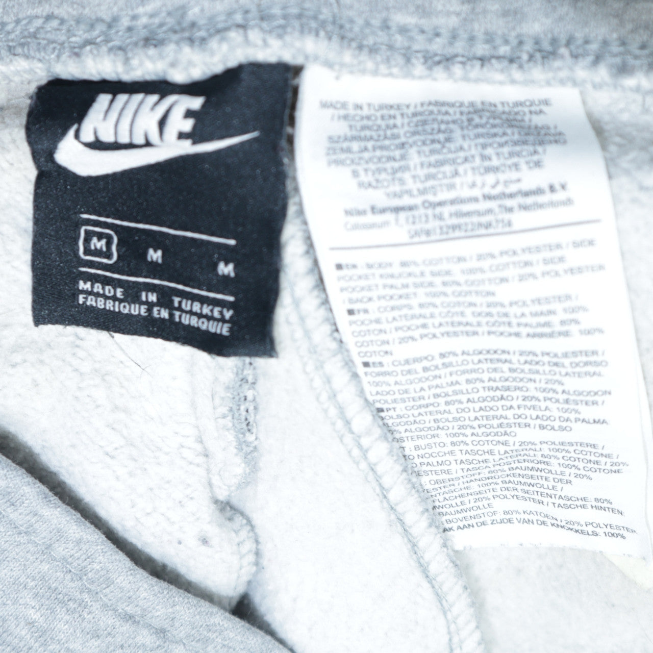 Nike Womens Grey Jogger Sweatpants Medium Tapered Fleece Comfort