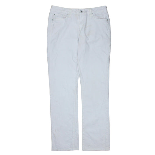 Levi’s Women’s White Mid Rise Straight Jeans Size 8 552
