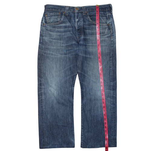 Levi's Men's Blue 501 Straight Leg Button Fly Jeans 33x30 Classic Fit