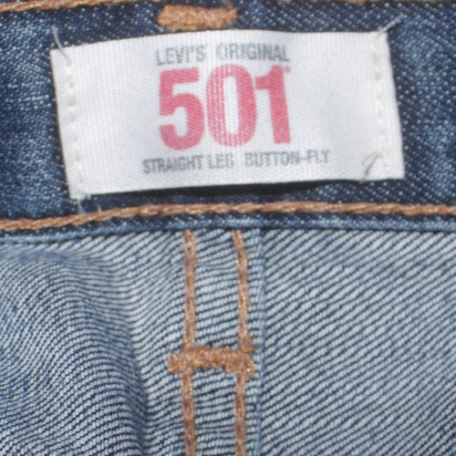 Levi's Men's Blue 501 Straight Leg Button Fly Jeans 33x30 Classic Fit