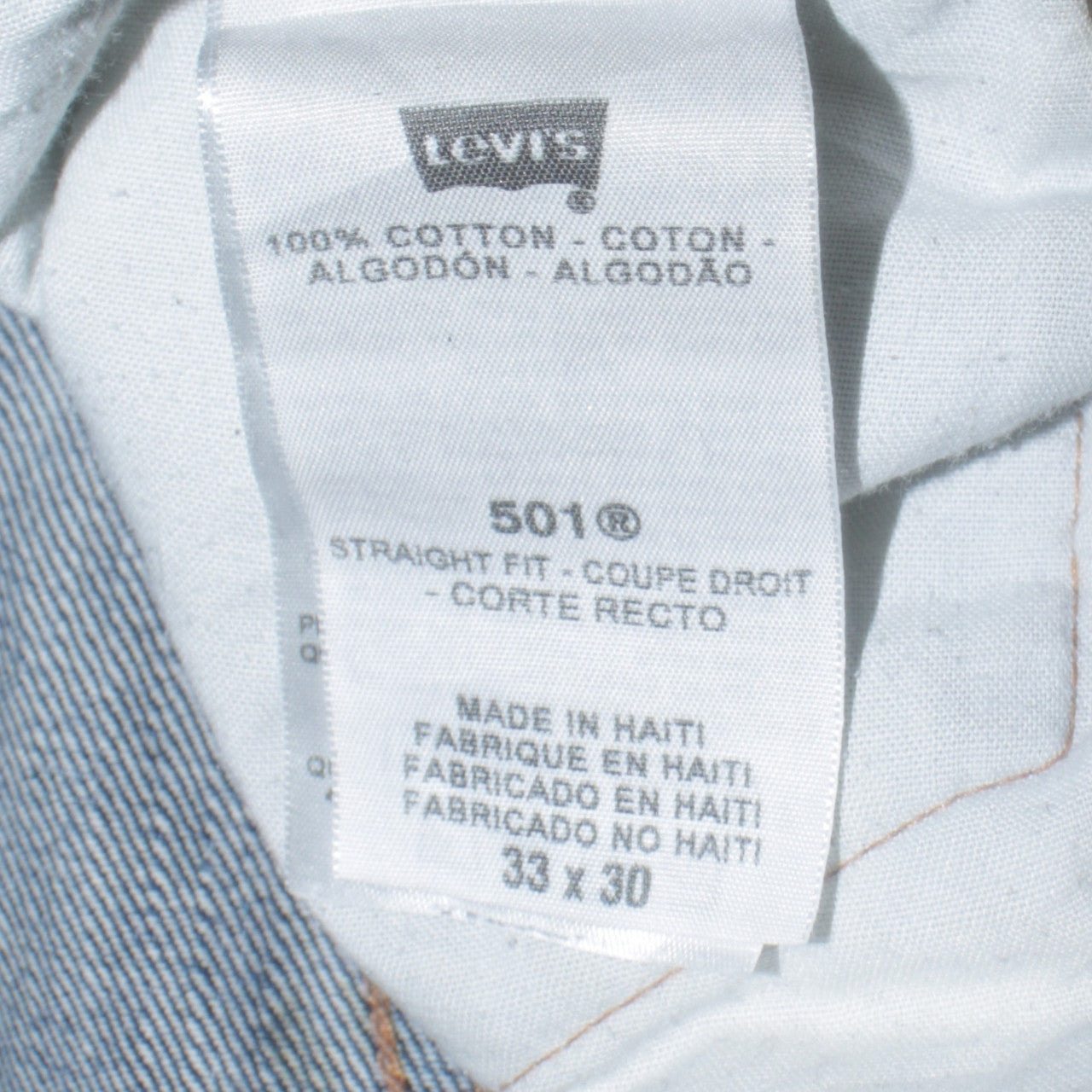 Levi's Men's Blue 501 Straight Leg Button Fly Jeans 33x30 Classic Fit